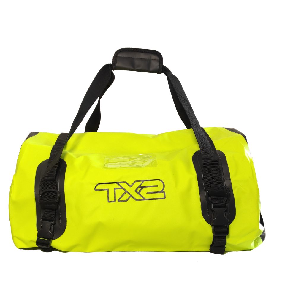 Accesorios : MALETA IMPERMEABLE TECHX2 MOD. DR42 AMARILLO  FLUORESCENTE/NEGRO 60L(VALVULA DE VENTILACIÓN)